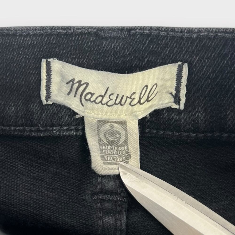 Madewell Stovepipe Jeans in Black Rinse Wash Size 24 - Picture 4 of 7